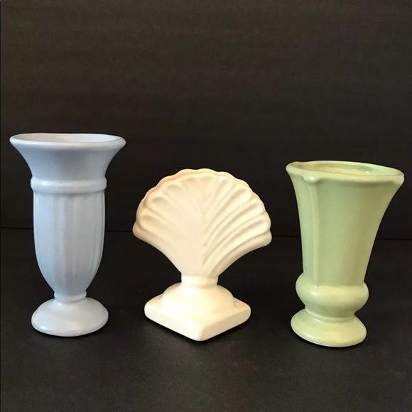 Vintage Haeger Set of 3 Vases ~ Petite Classics Royal Ceramic Art Pottery